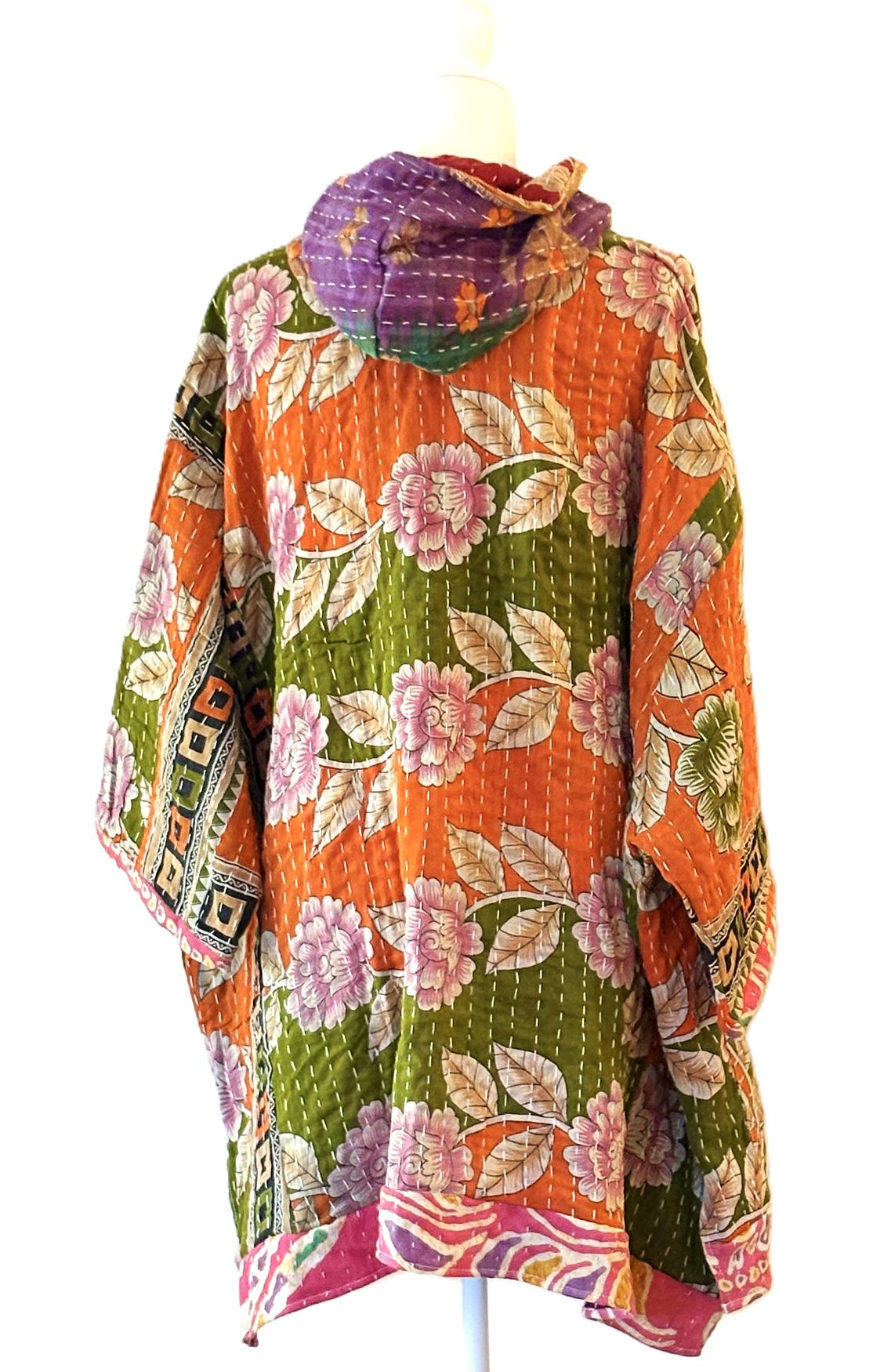 Kantha Bae Dream Lightweight Hoodie Pullover. (Orange Peach)