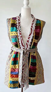 Artisan Cutwork Kantha Vest Coat Handmade