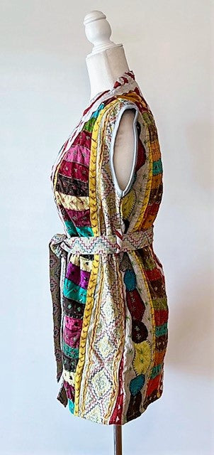 Artisan Cutwork Kantha Vest Coat Handmade