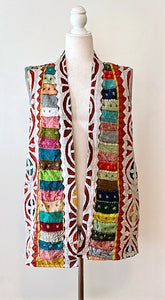 Artisan Cutwork Kantha Vest Coat Handmade