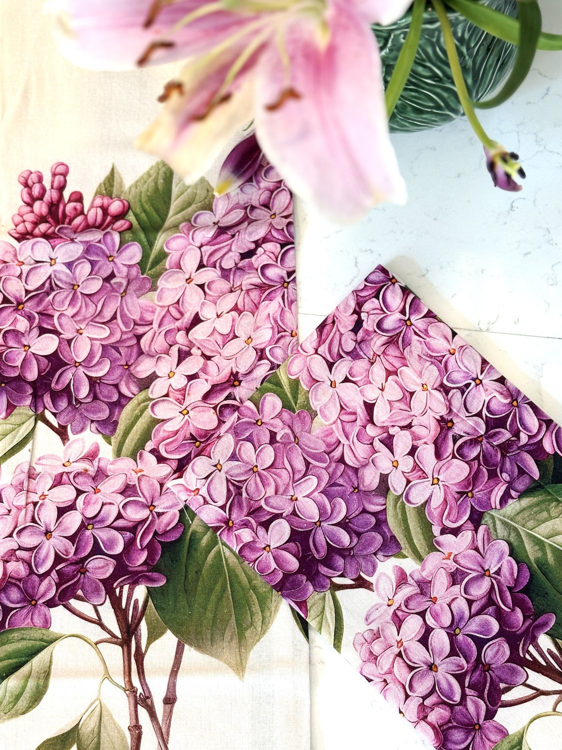 Lilac Floursack Kitchen Towels Sold In Sets of 2