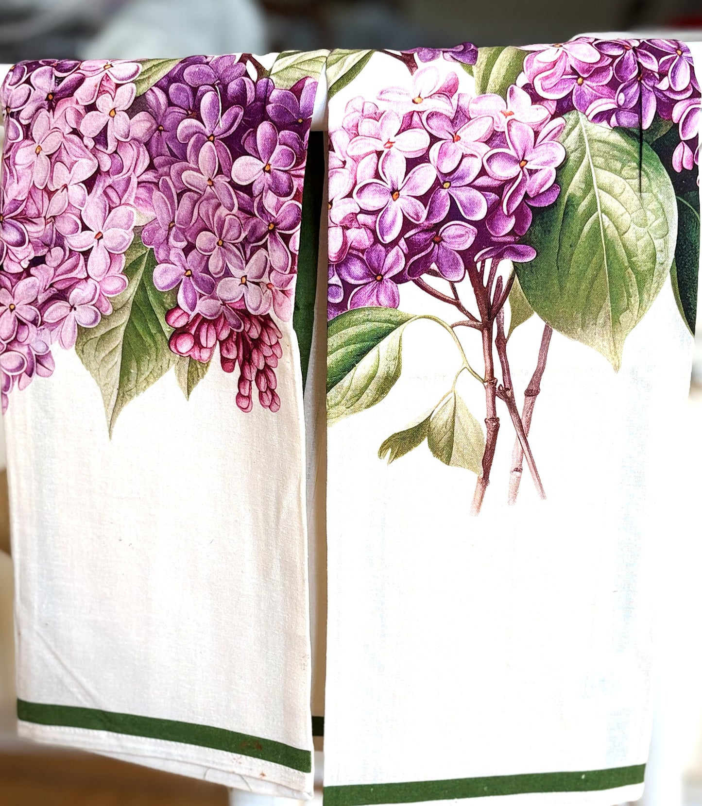 Lilac Floursack Kitchen Towels Sold In Sets of 2
