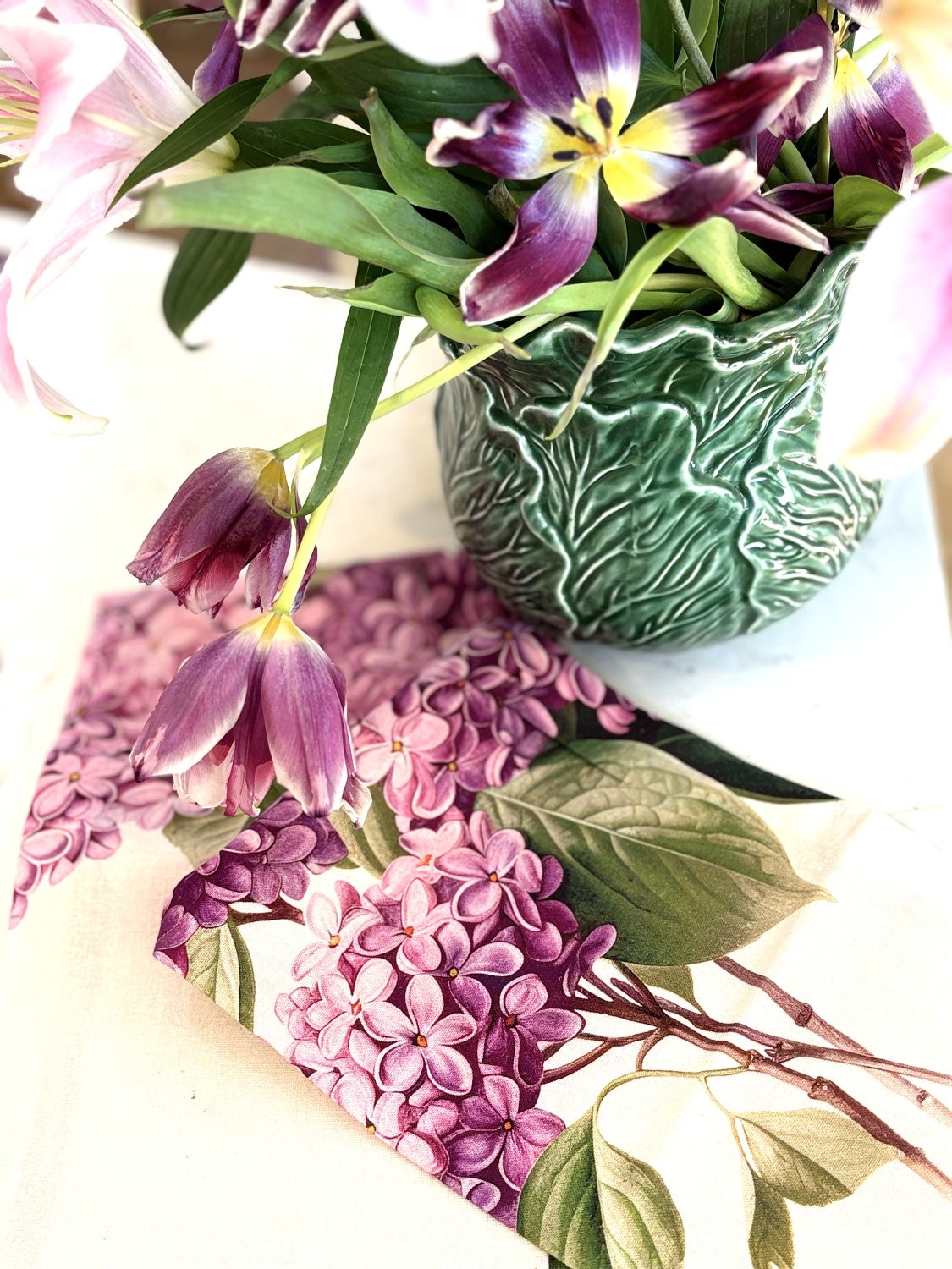 Lilac Floursack Kitchen Towels Sold In Sets of 2