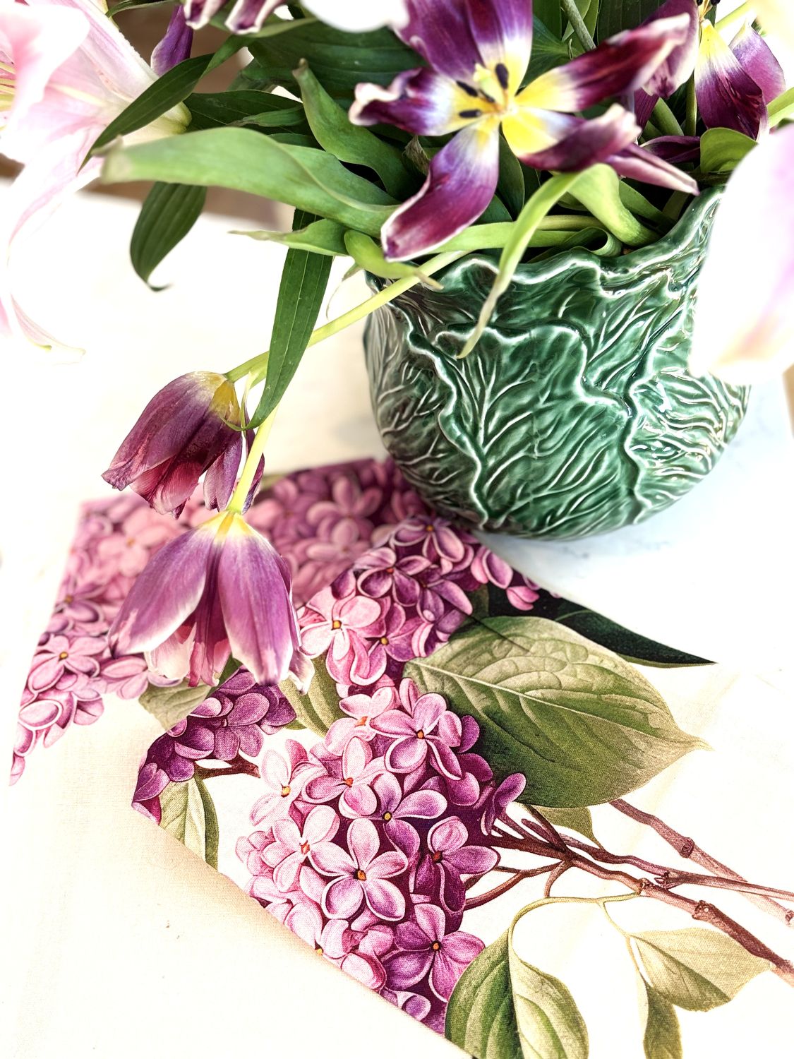 Lilac Floursack Kitchen Towels Sold In Sets of 2.