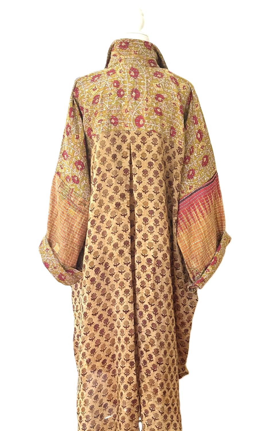 Pareo Kantha Free To Be Longsleeve Maxi. Everyone's Favorite (Bronze)