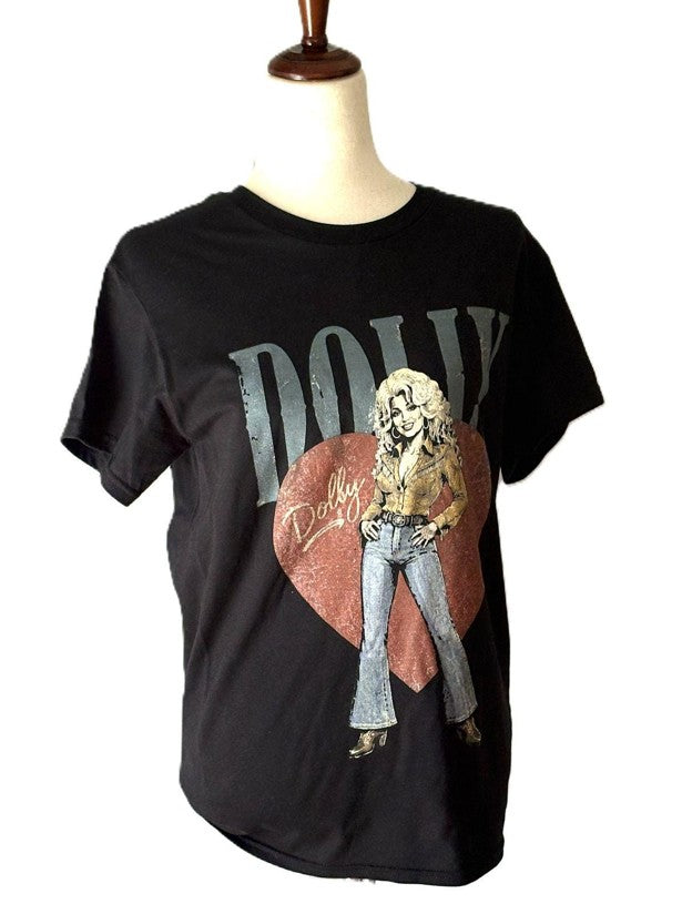Tops: 9" to 5" Cotton T-Shirt Rememberance of Dolly Parton.