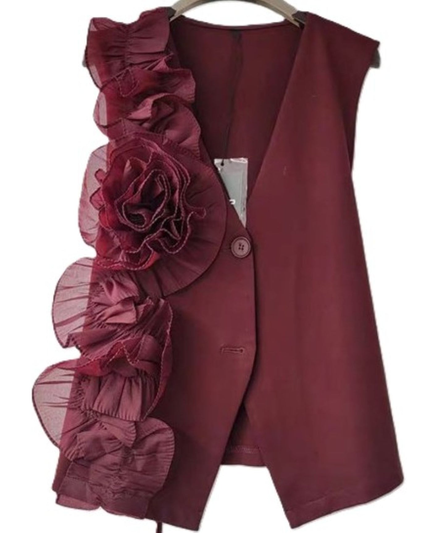 Vest. Floral Applique Vest New For The Season. (2 Colors)