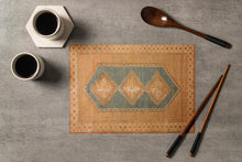 Vintage Kilim Chenille Fabric Placemats (Sets of 4). Inspired by the rich heritage of Turkish designs.