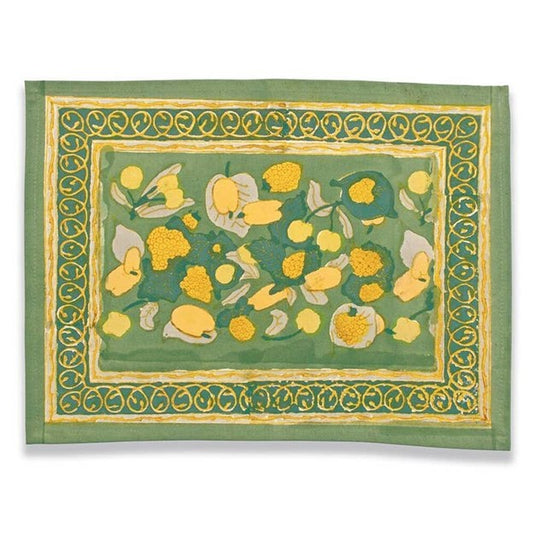 Couleur Nature's Fruit Yellow & Green Placemats Sold In Sets of 6