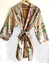 Beautiful Handmade KHAMBADIYA Kantha Short Silk Jacket