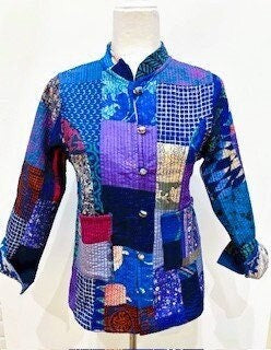 Luxe Reversible Cotton Quilted Women's Jacket (Deep Jewel Tones)