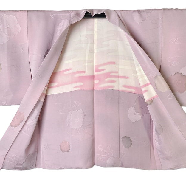 Luxurious Silk Haori Kimono Top. Soft, Supple, and Flattering (Lilac)