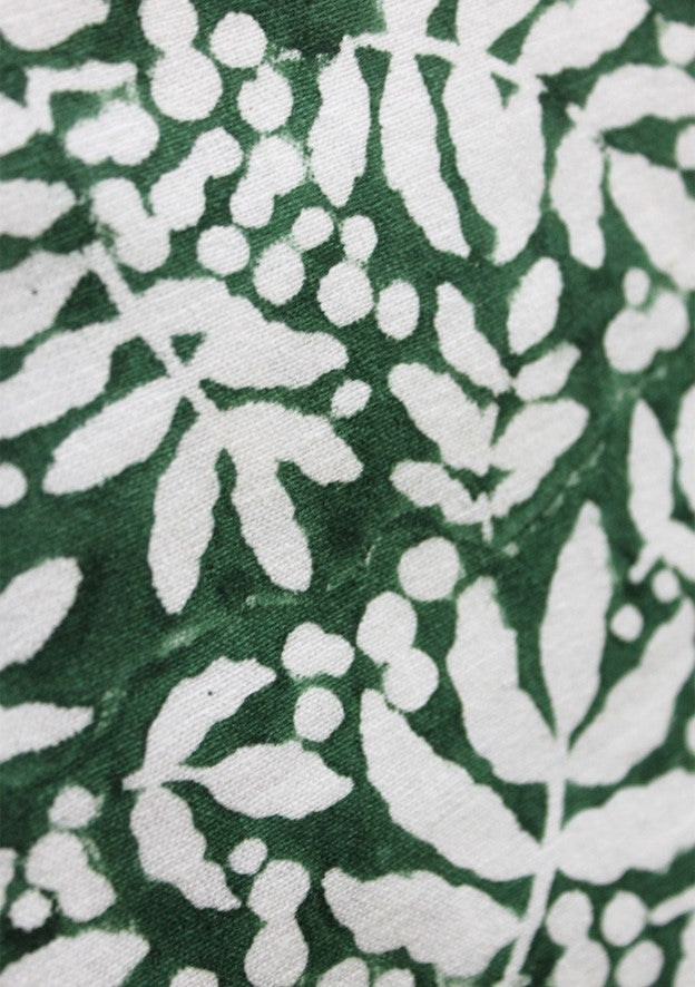 Gathered Garden Placemats in Pine Green - Set of 4