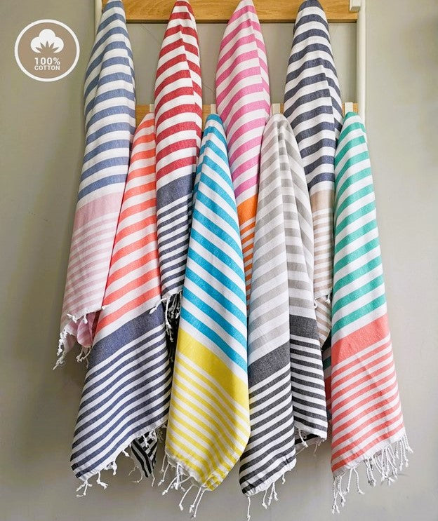 Handlooomed Peshtemal Turkish Beach Towels: Light Weight and Soft