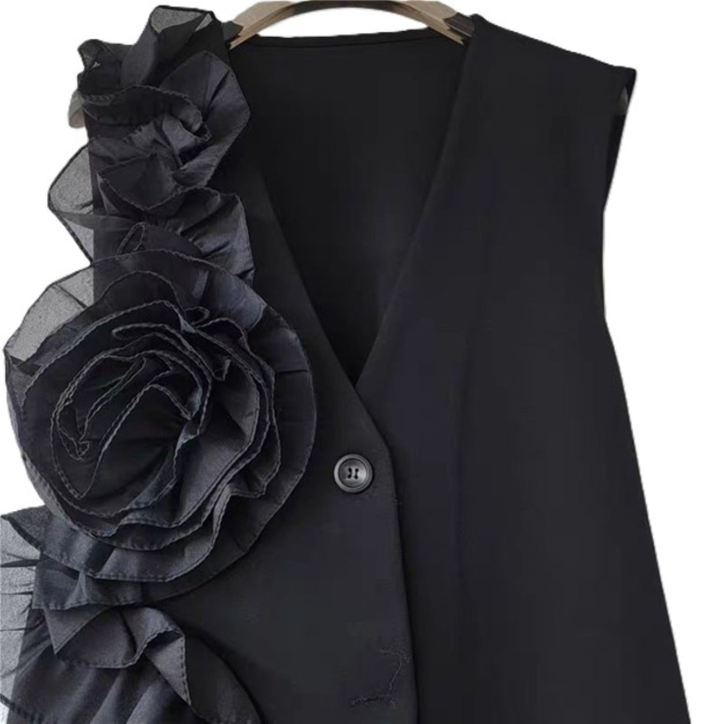 Vest. Floral Applique Vest New For The Season. (2 Colors)