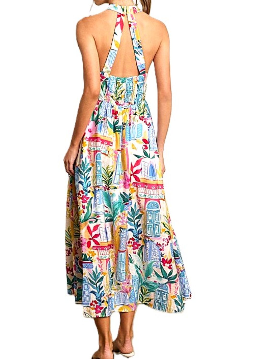 Dresses, Long Sweet Dreams Summer Halter Midi. (Multicolor)