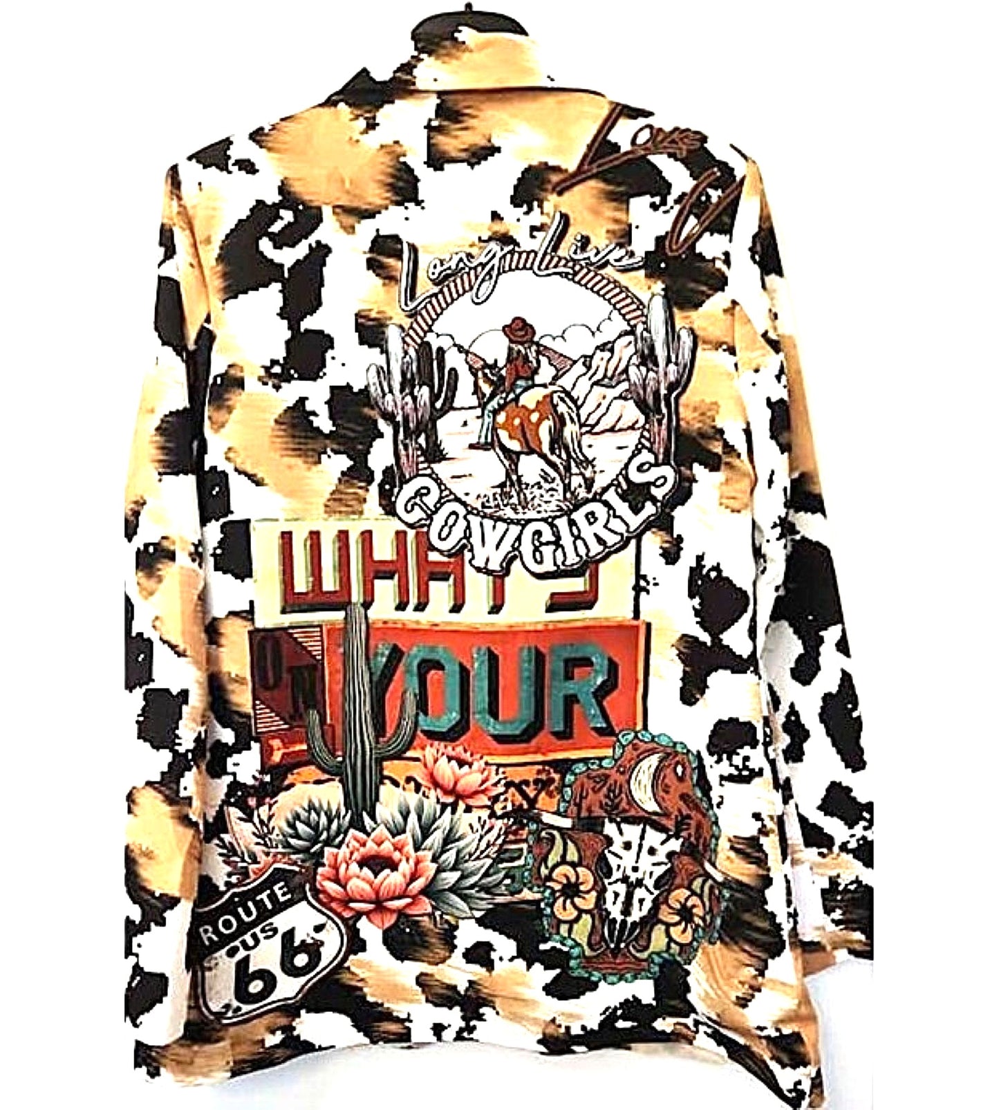 Contemporary One Size Italian Route 66 Cowgirl Adventure Blazer. Yahoo!