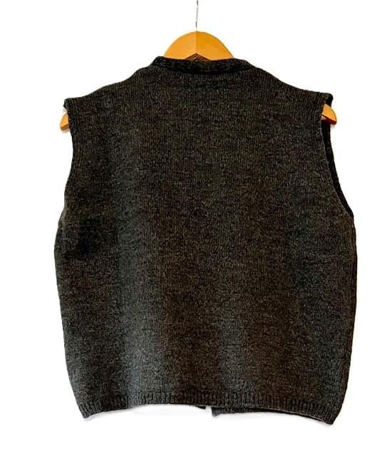 Designer Handmade Embroidered Vest Is Classic. (Anthracite)