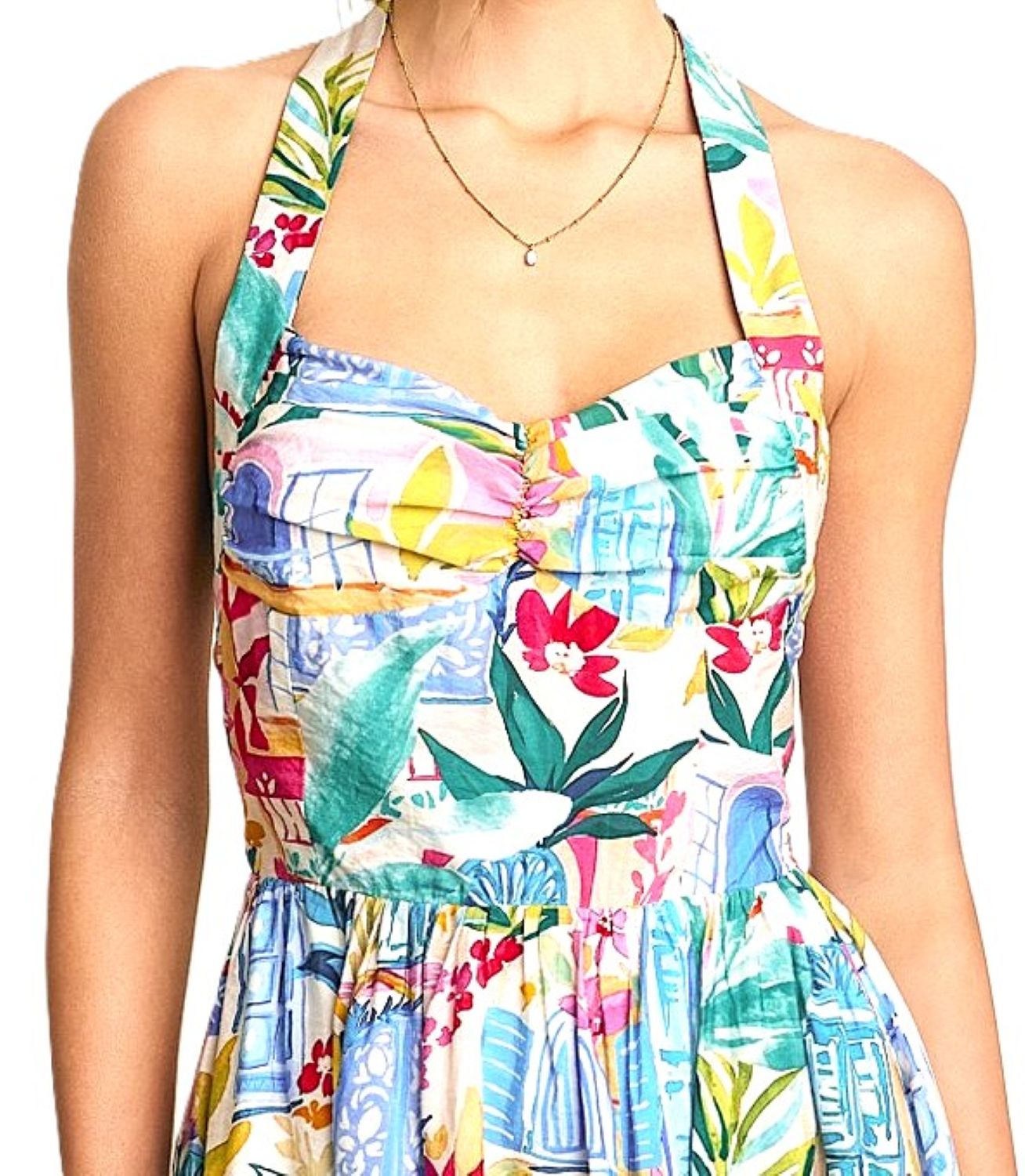 Dresses, Long Sweet Dreams Summer Halter Midi. (Multicolor)