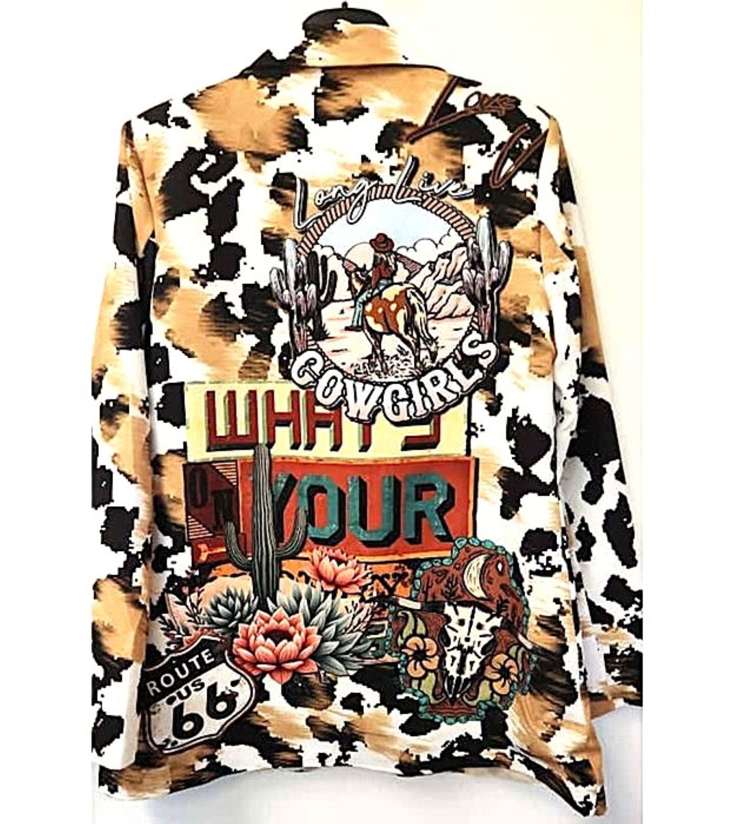 Contemporary One Size Italian Route 66 Cowgirl Adventure Blazer. Yahoo!