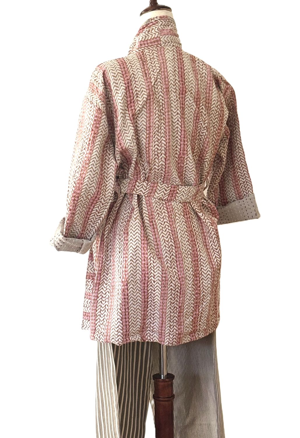 Jackets: Short, Handmade Block Printed Kimono. Sophisticated.