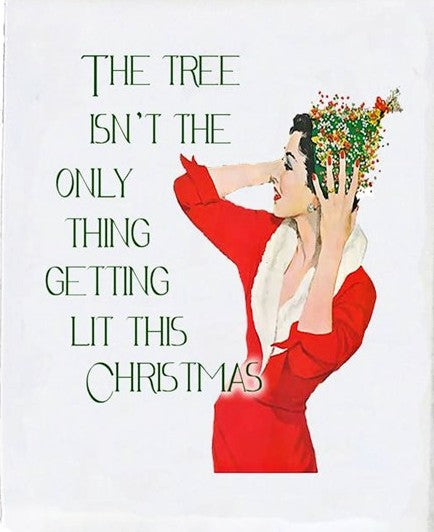 Sassy Girl, Christmas Edition Decorative Dish Towels (4 towels)