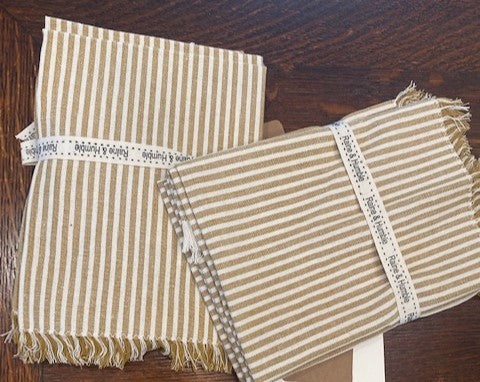 Abby Stripe Napkin Mustard - Set of 4