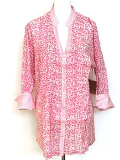 Colette Pink Cotton Pintuck Tunic