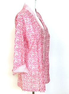 Colette Pink Cotton Pintuck Tunic