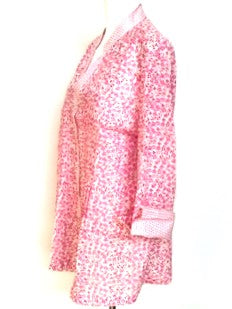 Colette Pink Cotton Pintuck Tunic