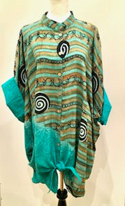 Button Down Tunic Looks and Feels so Right (Mint Bronze)