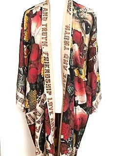 Super Cool Opera-Length Kimono From An 1880s Archival Print