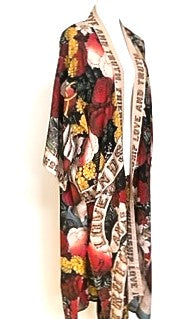 Super Cool Opera-Length Kimono From An 1880s Archival Print