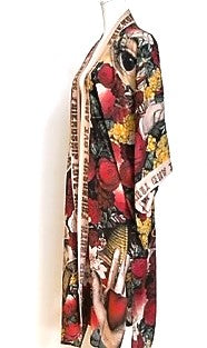 Super Cool Opera-Length Kimono From An 1880s Archival Print