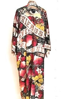 Super Cool Opera-Length Kimono From An 1880s Archival Print