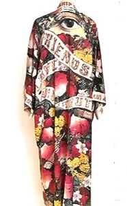 Super Cool Opera-Length Kimono From An 1880s Archival Print