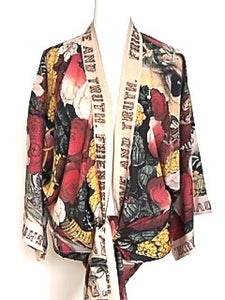 Super Cool Opera-Length Kimono From An 1880s Archival Print