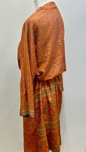 Complex Print Reversible Silk Kimonos. The perfect gift for any holiday.