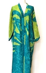 Luxury Weighted Silk Kimono Duster:  Elegant