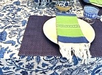 The Perfect Basic: Block Print Table Cloth That Changes With Accessories