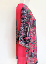 Over Easy Engineered Rose Border Tunic Reorder has arrived!