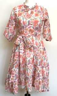 Sophisticated Handblocked Cotton Print Dress