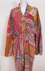 Comfy Mixed Print Cotton Artisan Kimono (Mini print)