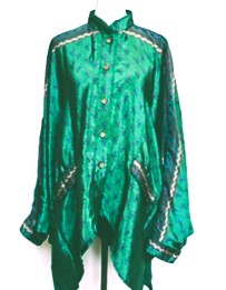 Luxe Silk Tunic: Favorite of the Season (Emerald floral)