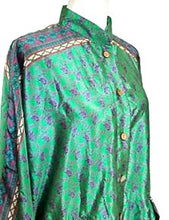 Luxe Silk Tunic: Favorite of the Season (Emerald floral)