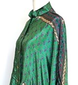 Luxe Silk Tunic: Favorite of the Season (Emerald floral)