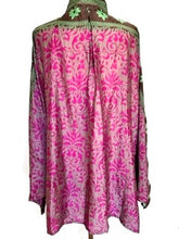 Luxe Silk Tunic: Favorite of the Season (Pink/Green)