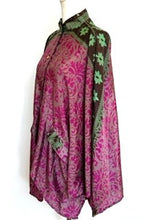 Luxe Silk Tunic: Favorite of the Season (Pink/Green)