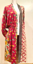 Bright Mix of Colors:  Print Kimono Duster