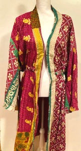 Rich Mixed Print Kimono Duster